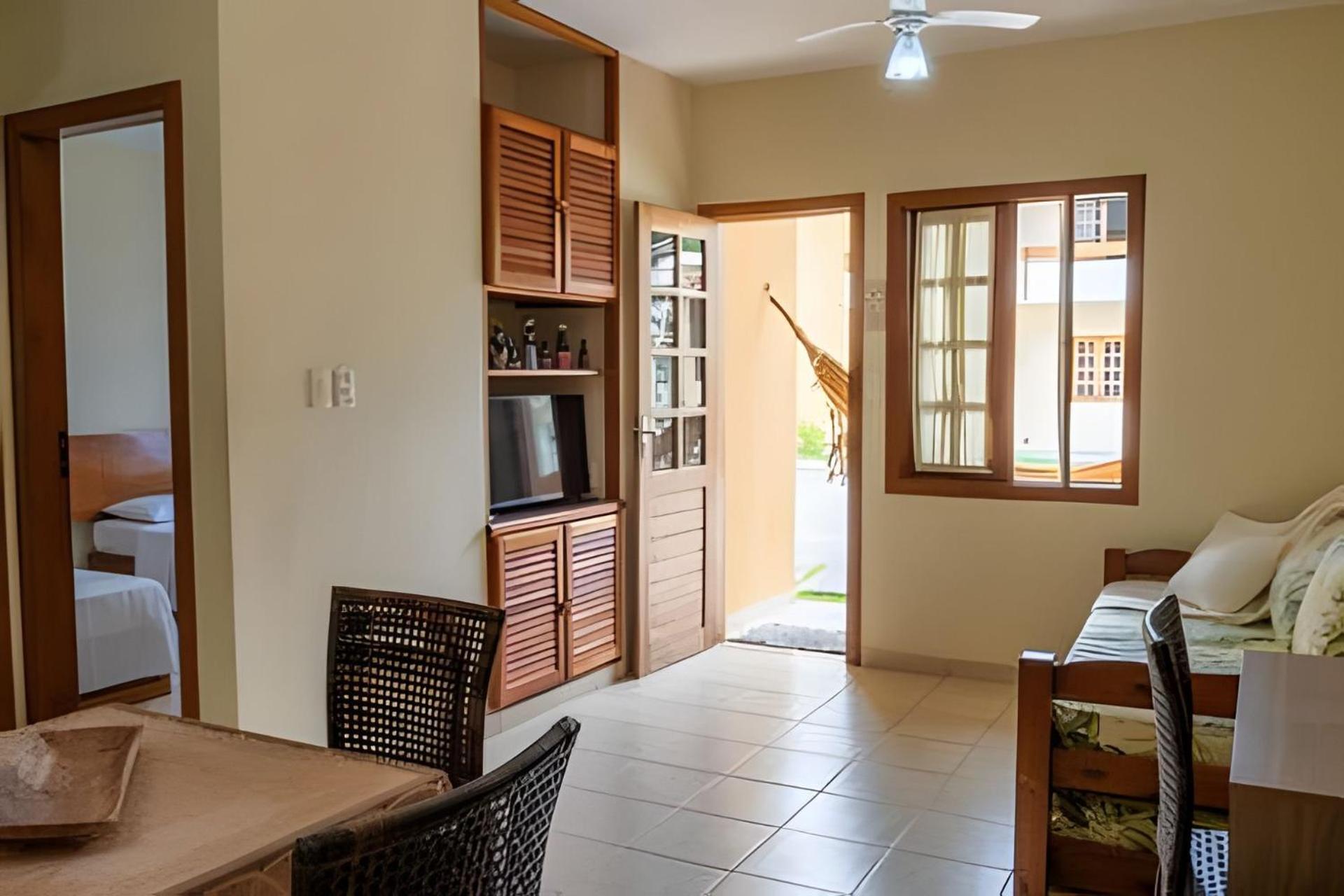 Em Frente A Praia De Taperapuan; Piscina; 1 Quarto; Wifi 300 Mbs; Estacionamento Gratuito 1 Veiculo Porto Seguro Buitenkant foto